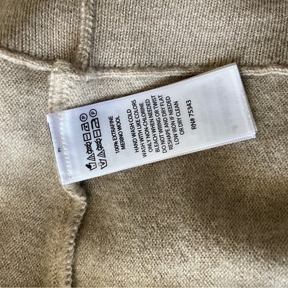 Rachel Roy Sweater 100% Merino Wool Cowl Neck Size XL - Picture 4 of 5